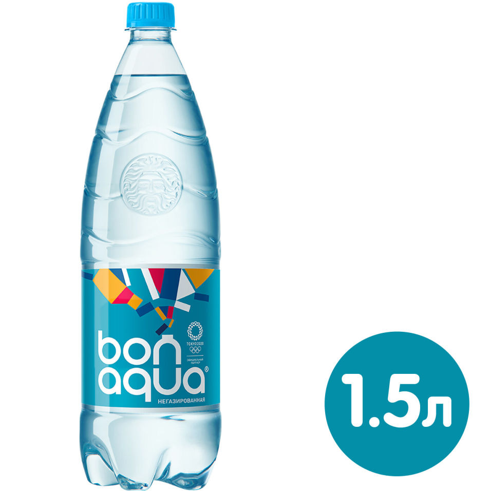 Вода Bonaqua питьевая негазированная 1.5л (упаковка 6 шт.)