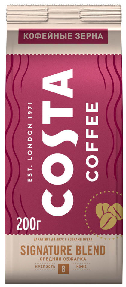 Кофе в зернах Costa Signature blend 200г
