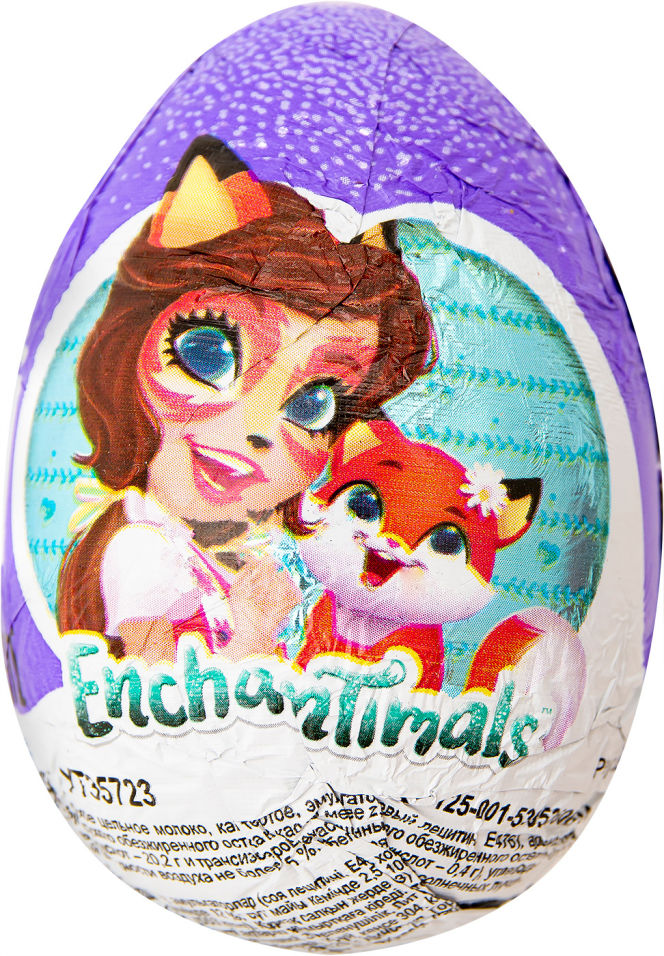 Яйцо с сюрпризом Enchantimals шоколадное 20г в ассортименте