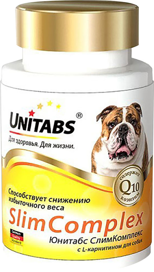 Витамины для собак Unitabs Slim Complex UT c Q10 100 таблеток