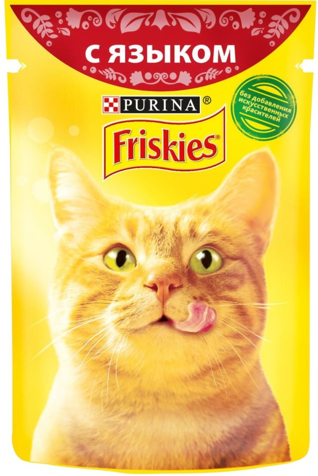 Влажный корм для кошек Friskies с языком 85г