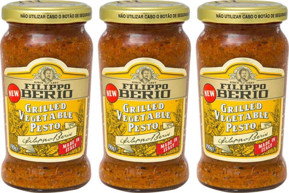 Соус Filippo Berio Pesto овощи гриль 190г (упаковка 2 шт.)