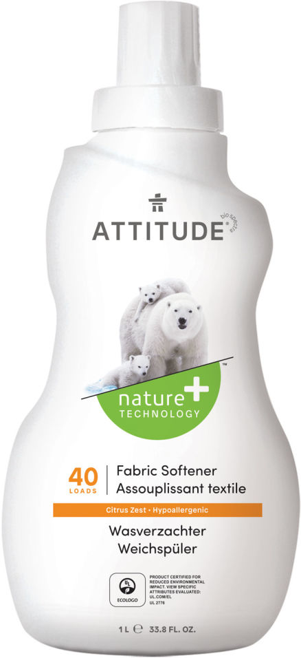 Смягчитель для стирки Attitude Citrus Zest 1л