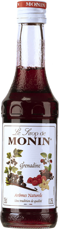 Сироп Monin Grenadine Syrup со вкусом и ароматом граната и чёрной смородины 250мл