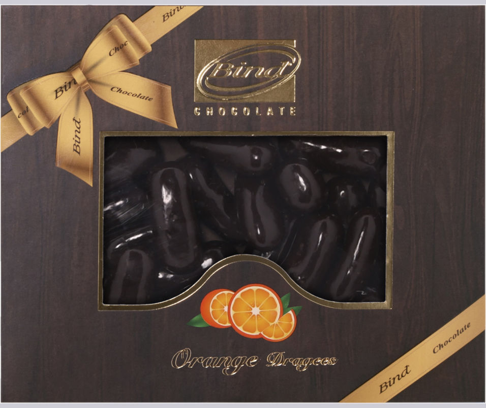 Конфеты Bind Апельсиновая цедра в темном шоколаде 100г