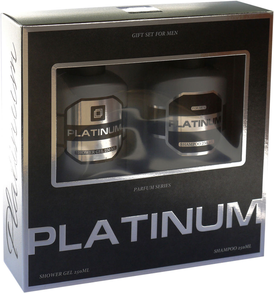 Подарочный набор Фестива Platinum мужской Гель для душа 250мл +Шампунь 250мл