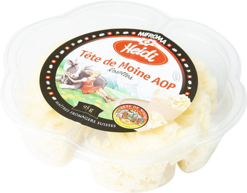 Сыр Heidi Тет де Муан нарезка 53% 95г