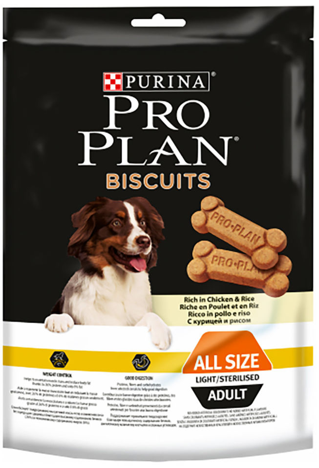 Лакомство для собак Pro Plan Biscuits All Size Adult Light/Sterilised 400г