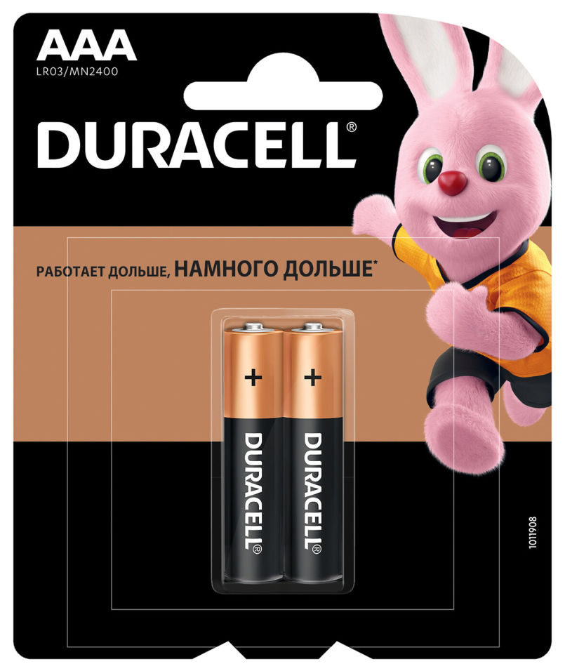 Батарейки Duracell Basic Plus AAA 2шт