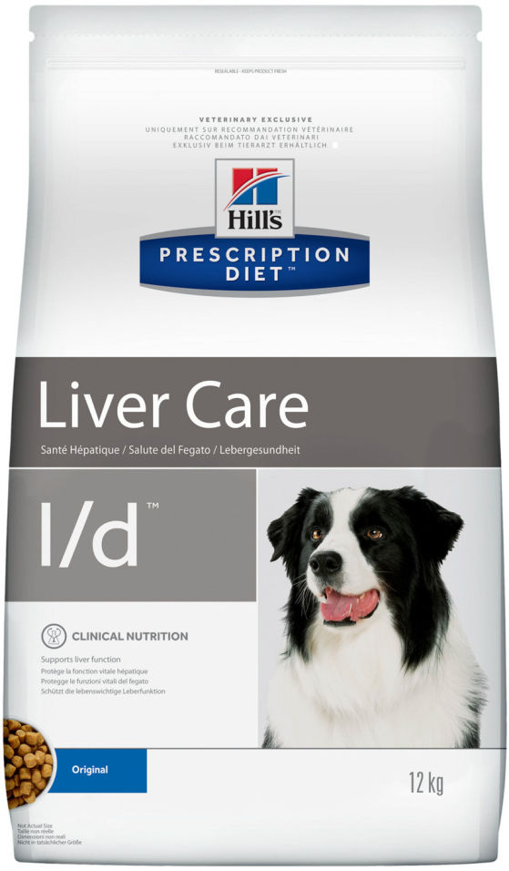 Сухой корм для собак Hills Prescription Diet l/d при заболеваниях печени 12кг