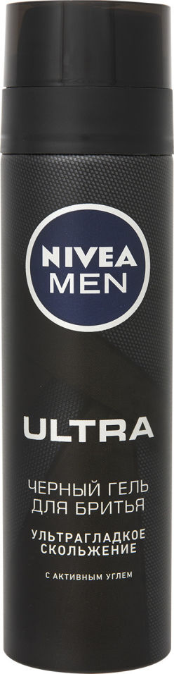 Гель для бритья Nivea Men Ultra Черный с активным углем 200мл