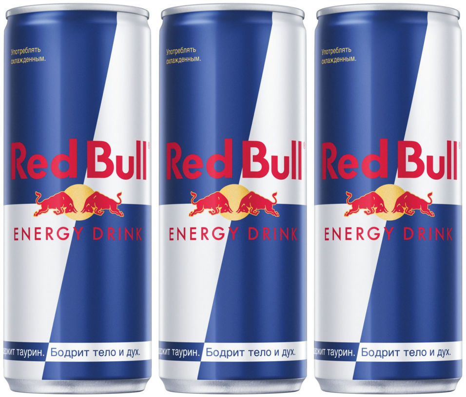 Напиток Red Bull энергетический 250мл (упаковка 6 шт.)
