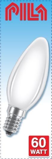 Лампа накаливания Pila B35 FR E14 60Вт