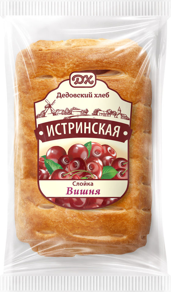 Слойка Дедовский Хлеб Истринская с Вишней 80г