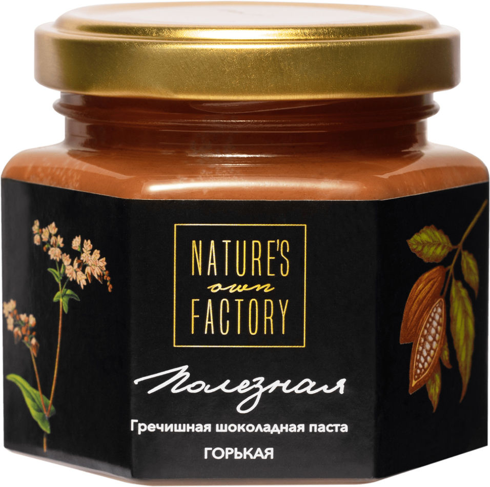 Паста шоколадная Natures Own Factory гречишная горькая 120г