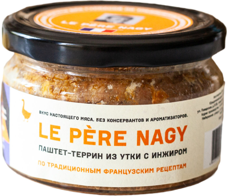 Паштет-террин Le Pere Nagy из утки с инжиром 180г