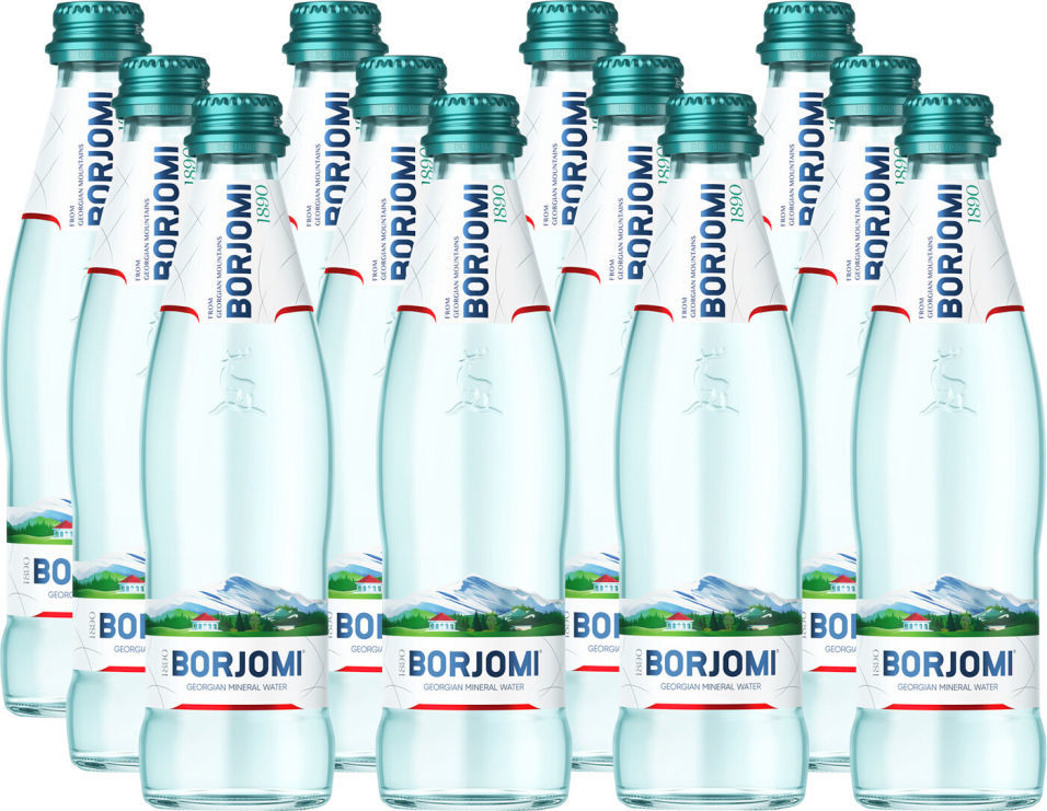 Вода Borjomi минеральная лечебно-столовая газированная 330мл (упаковка 3 шт.)