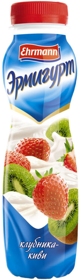 Йогурт питьевой Эрмигурт Клубника-киви 1.2% 290г