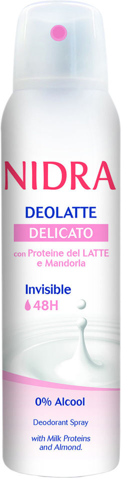 Дезодорант Nidra Деликатный с молочными протеинами и миндалем 150мл