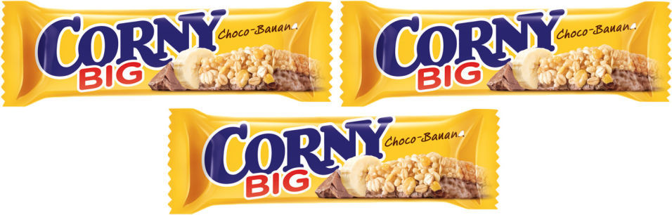 Батончик злаковый Corny Big Шоколад-банан 50г (упаковка 3 шт.)