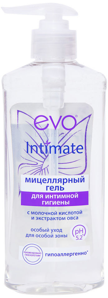 Мицеллярный гель EVO Intimate для интимной гигиены с молочной кислотой 275мл