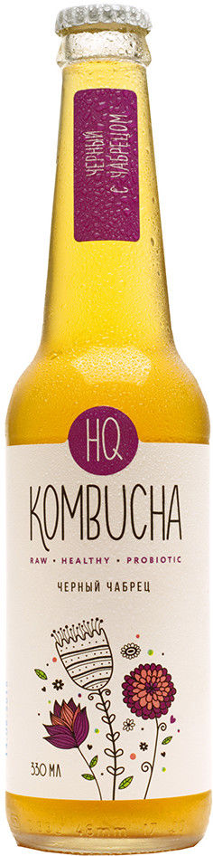 Чай черный HQ Kombucha Чабрец 330мл
