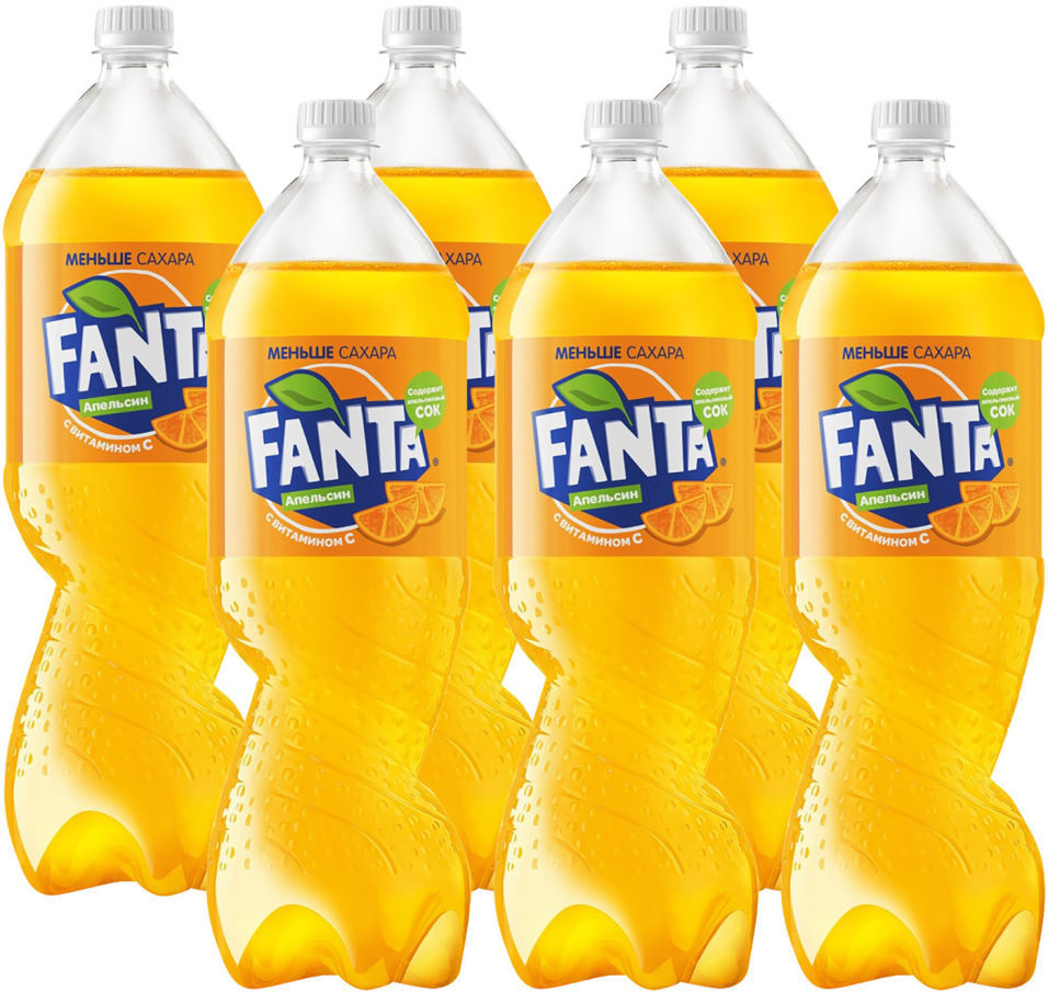 Напиток Fanta Апельсин 2л упаковка 6 шт 827₽