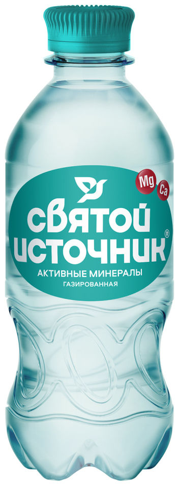 Вода Святой источник Активные минералы питьевая газированная 330мл 18₽