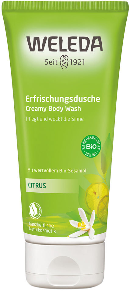 Гель для душа Weleda цитрусовый освежающий 200мл 638₽