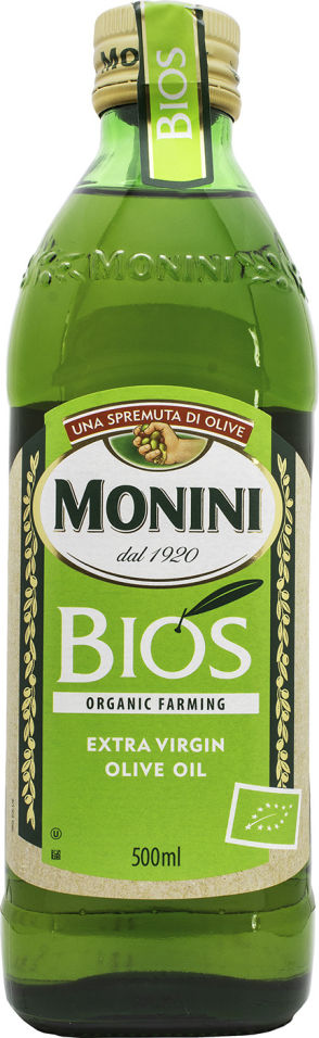 Масло оливковое Monini Bios нерафинированное высшего качества 500мл