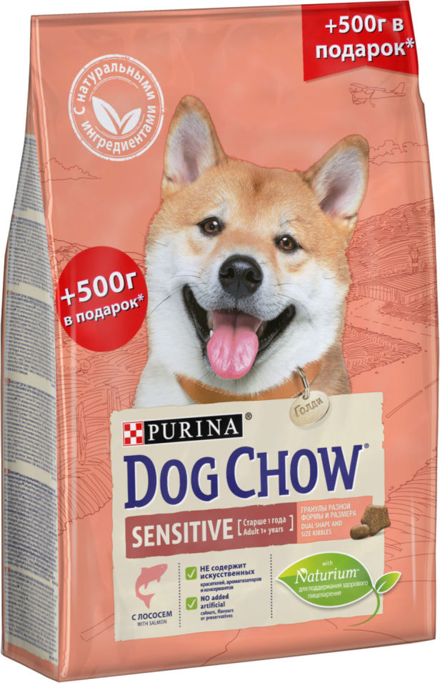 Сухой корм для собак Dog Chow Sensitive Лосось 2.5кг Сухой корм для собак Dog Chow Sensitive Лосось 2.5кг