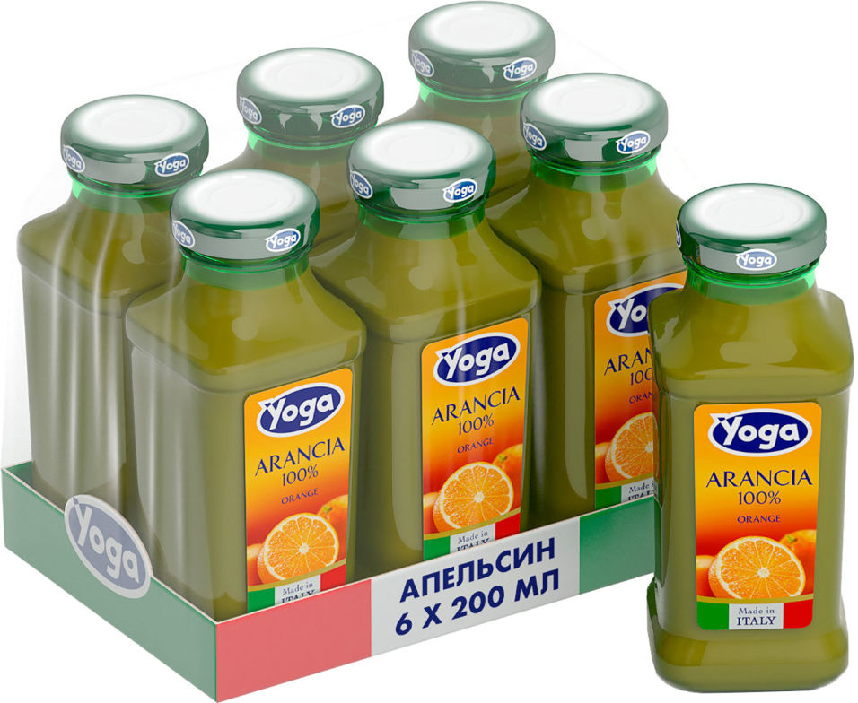 Сок Yoga Апельсиновый 6шт*200мл