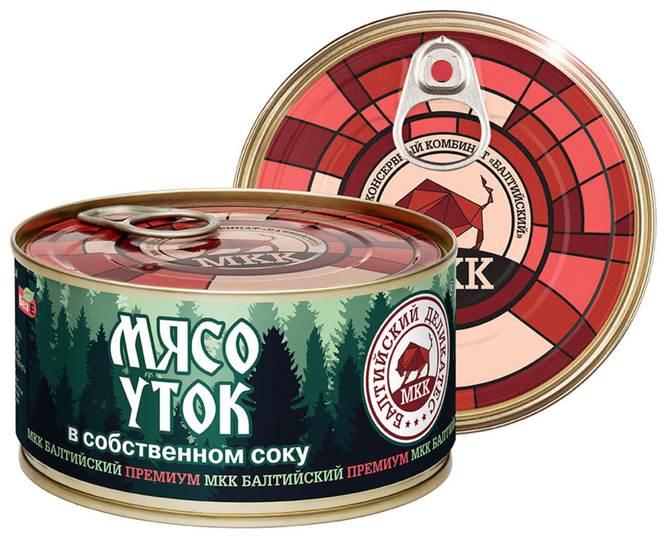 Утка Балтийский деликатес в собственном соку 325г