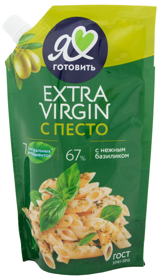 Майонез Я люблю готовить Extra Virgin с соусом песто 67% 390мл
