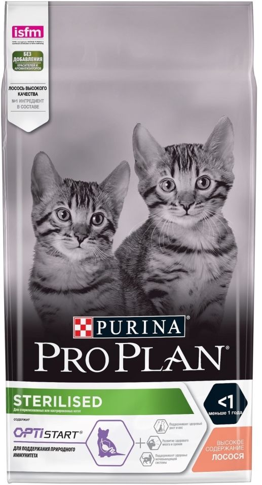 Сухой корм для стерилизованных котят Pro Plan с лососем 1.5кг Сухой корм для стерилизованных котят Pro Plan с лососем 1.5кг