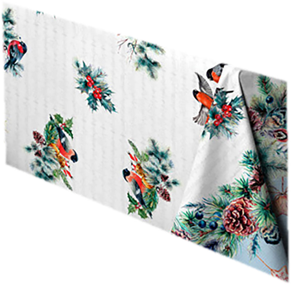 Скатерть-дорожка Winterland  Снежная 50*145см