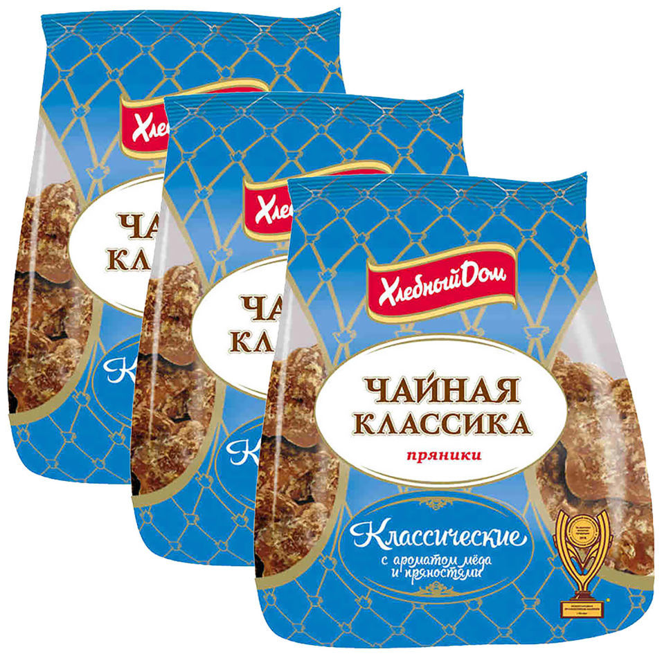 Пряники Хлебный Дом Чайная классика Классические 500г упаковка 3 шт 202₽