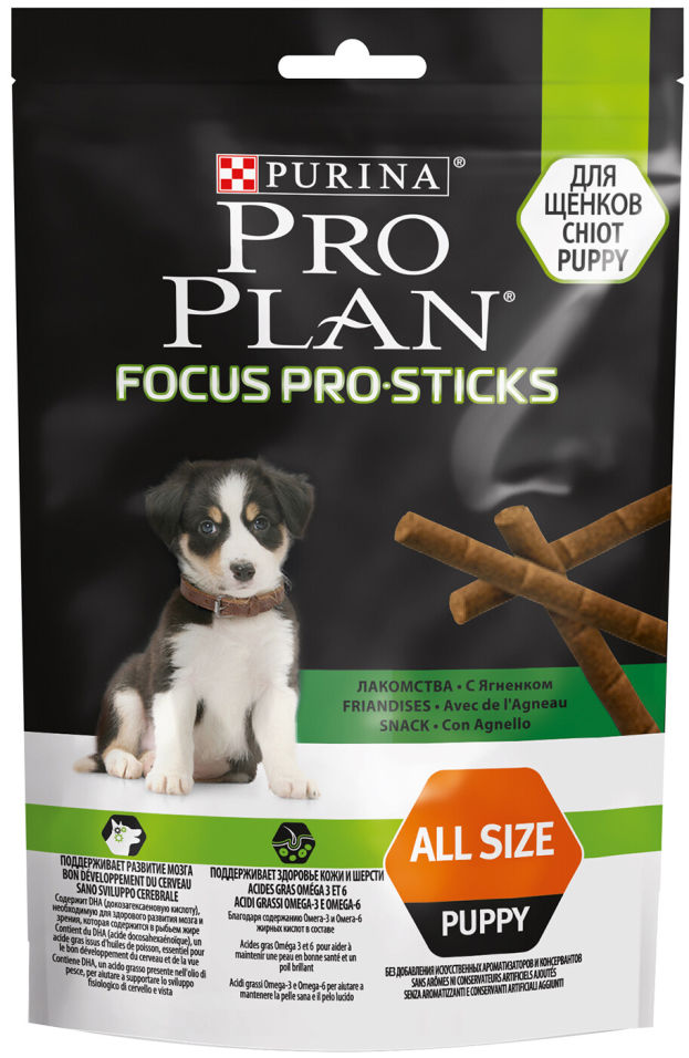 Лакомство для щенков Pro Plan Focus Pro Sticks Ягненок 126г Лакомство для щенков Pro Plan Focus Pro Sticks Ягненок 126г