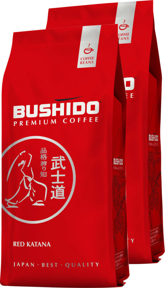 Кофе в зернах Bushido Red Katana 227г (упаковка 2 шт.)