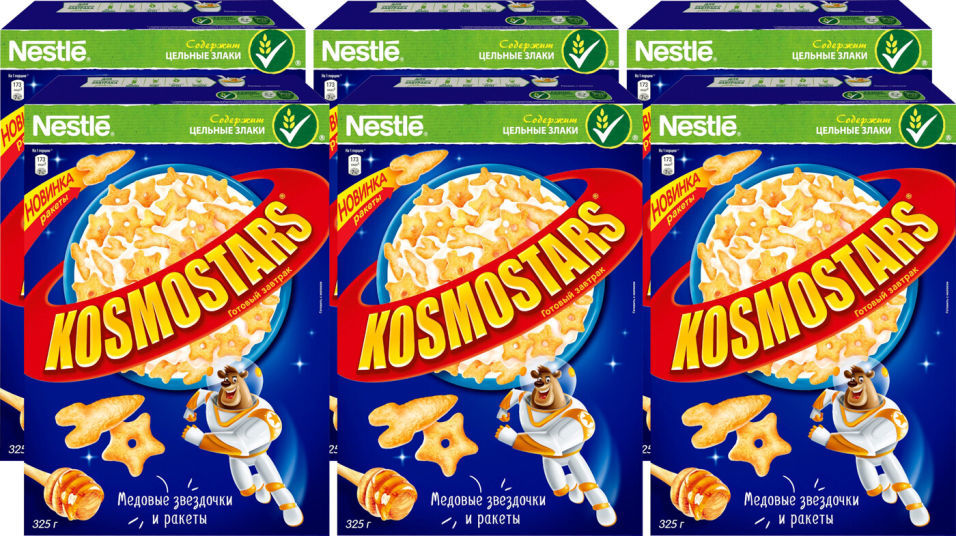 Готовый завтрак Kosmostars Медовый 325г (упаковка 3 шт.)