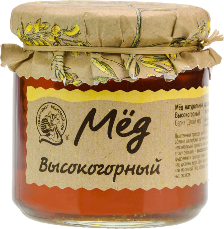 Мед Кедровый Бор Высокогорный 245г