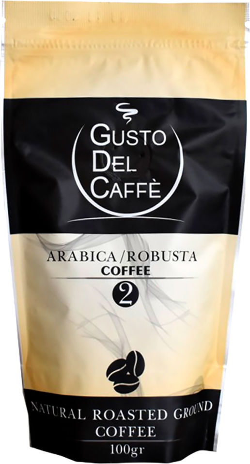 Кофе молотый Gusto Del Caffe Arabica Robusta №2 100г