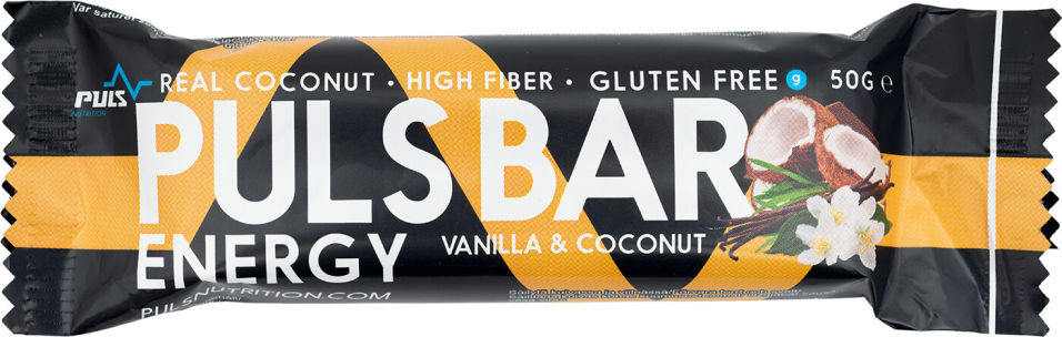 Батончик энергетический Puls Nutrition Puls Bar Energy Ваниль и кокос 50г