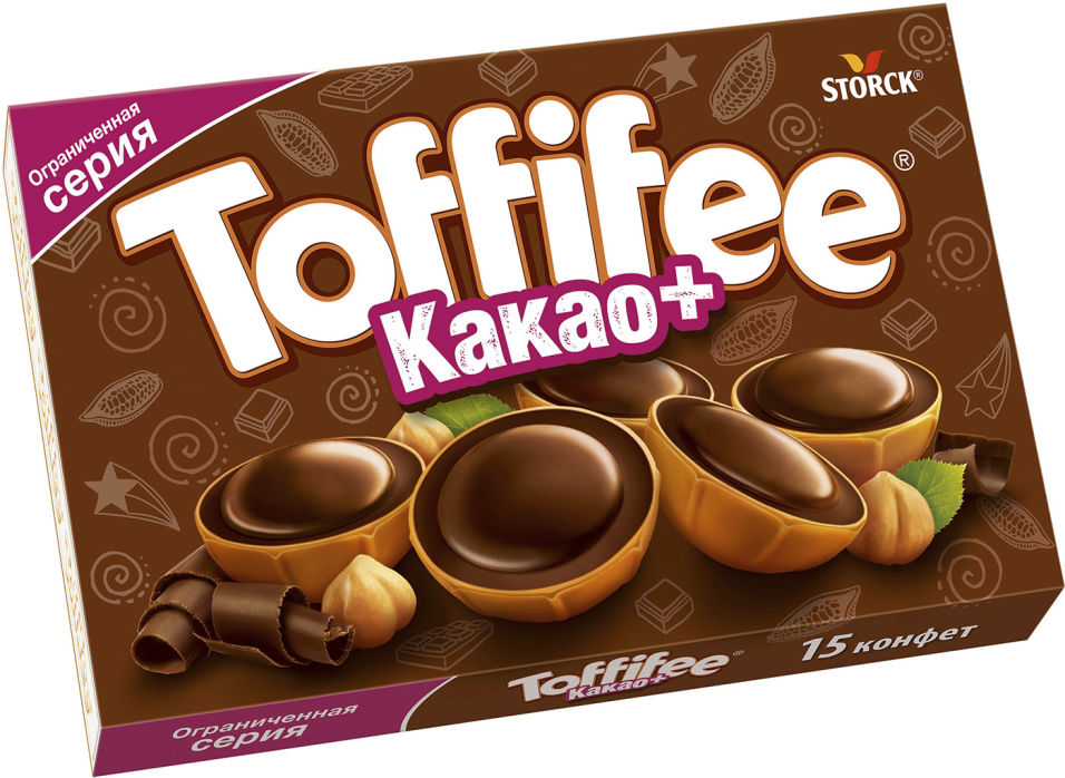 Конфеты Toffifee Какао+ 125г