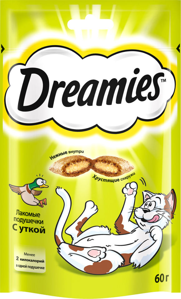 Лакомство для кошек Dreamies с уткой 60г Лакомство для кошек Dreamies с уткой 60г