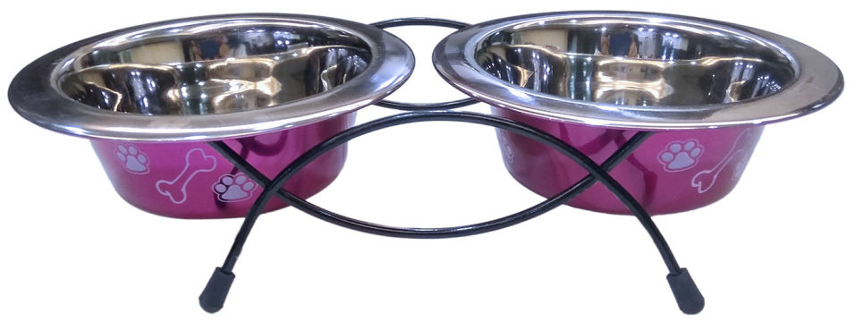 Миски для собак Lilli Pet Double Dinner на подставке 2*200мл Миски для собак Lilli Pet Double Dinner на подставке 2*200мл