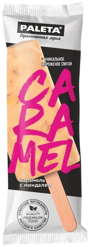 Мороженое Paleta Молочное с Карамелью и Миндалем 70г