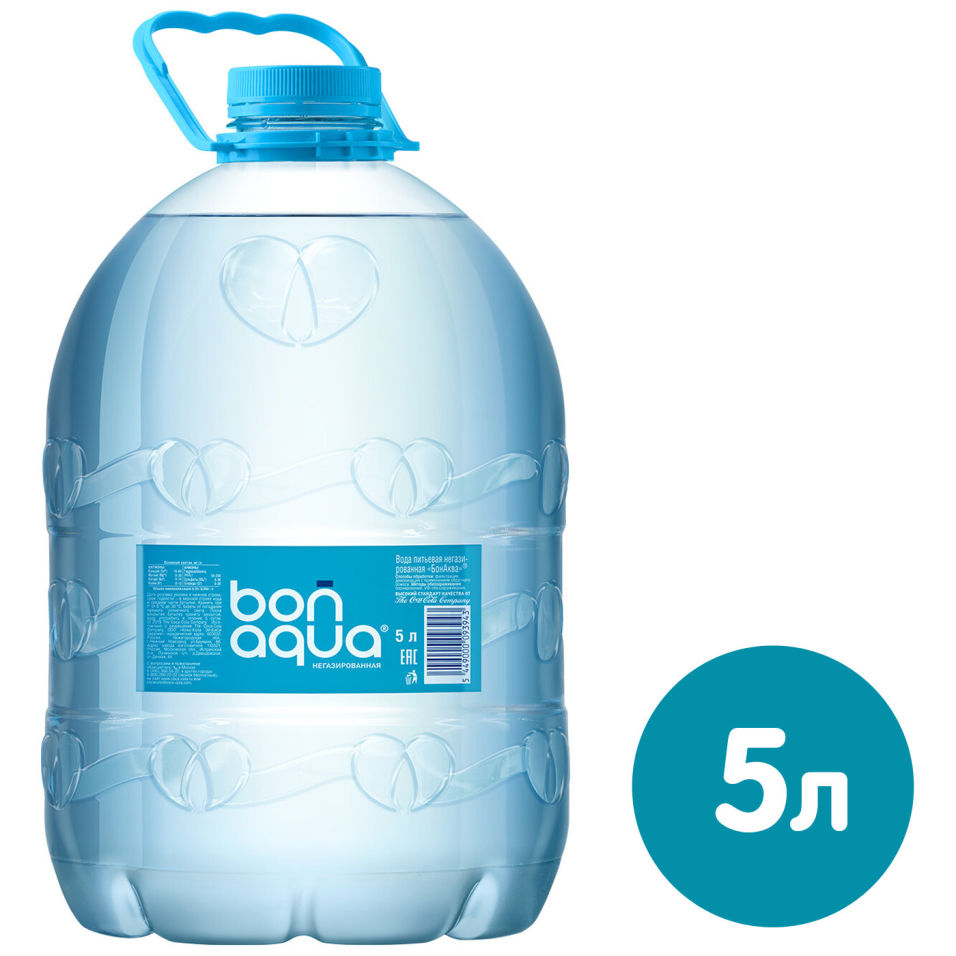 Вода Bonaqua питьевая негазированная 5л
