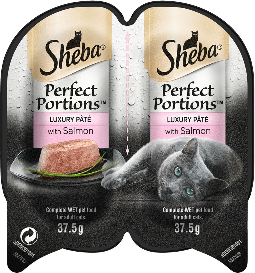 Корм для кошек Sheba Perfect Portion паштет с лососем 2шт*37.5г Корм для кошек Sheba Perfect Portion паштет с лососем 2шт*37.5г
