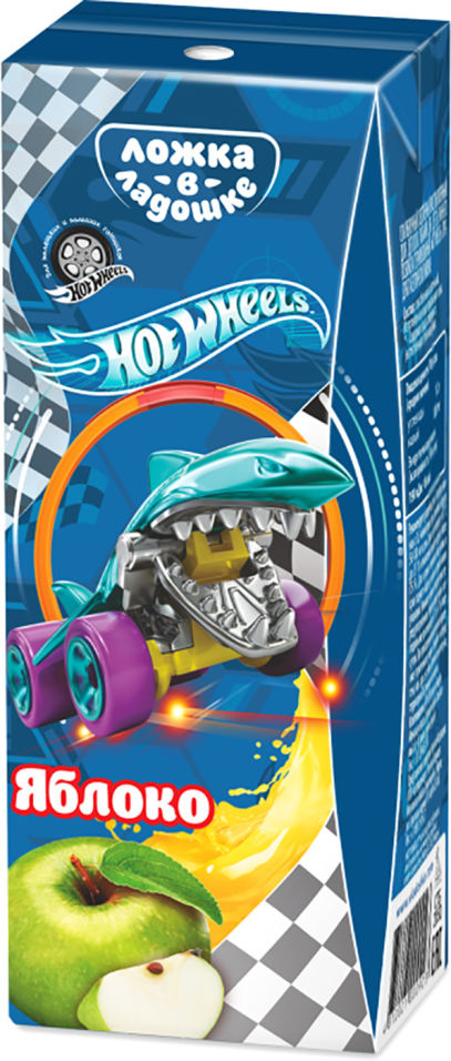 Сок Ложка в ладошке Hot Wheels Яблоко 200мл